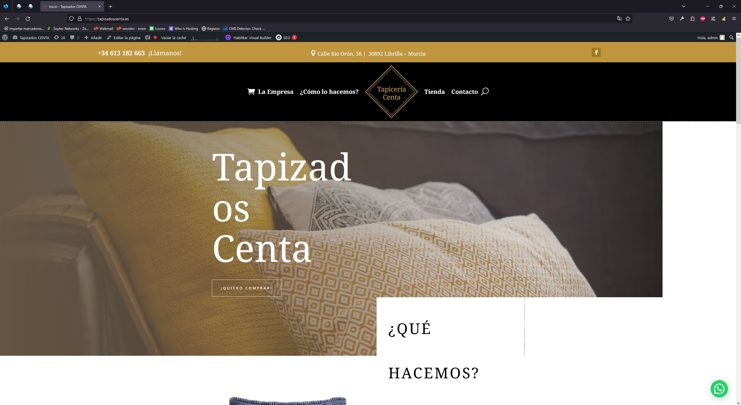 Ver detalles de la Empresa Tapizados Centa